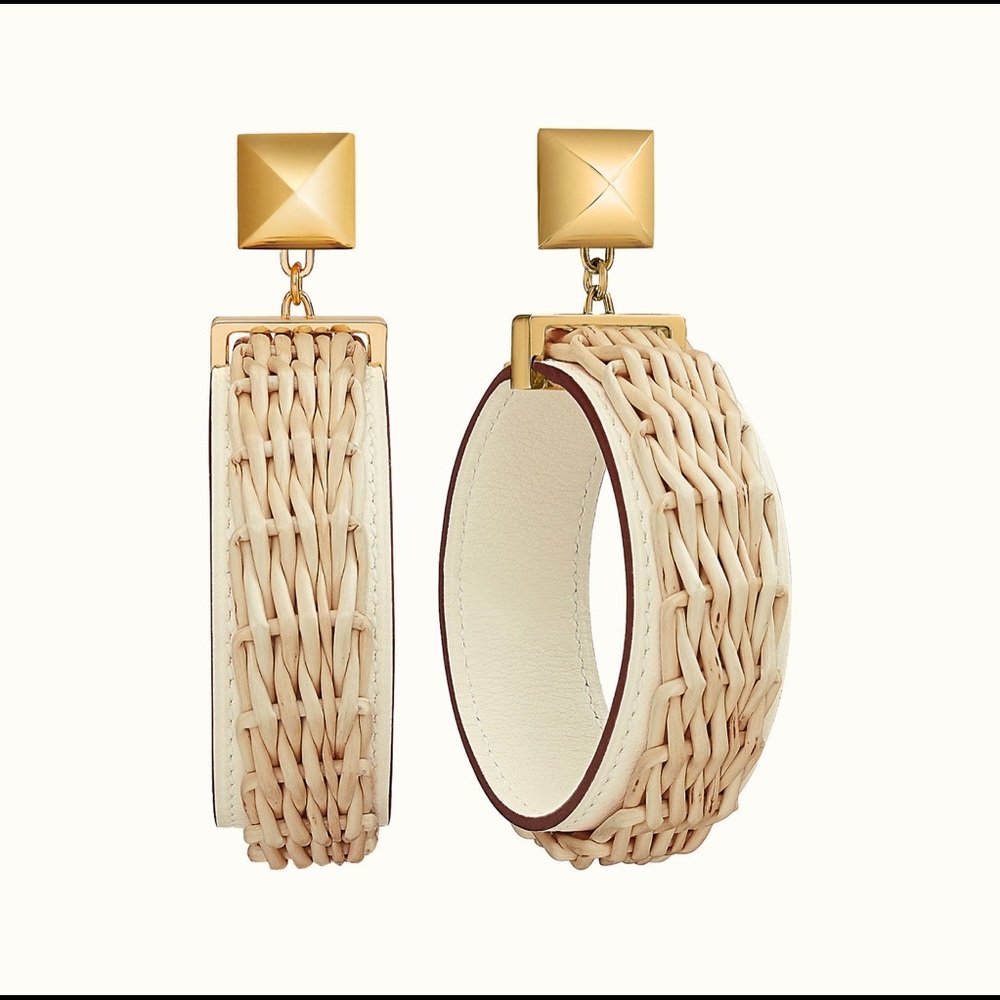 Hermes Medor Picnic Earrings, Large Model
